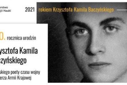 100. rocznica urodzin Krzysztofa Kamila Baczyńskiego