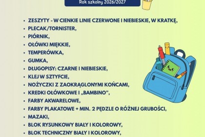 Wyprawka Pierwszoklasisty